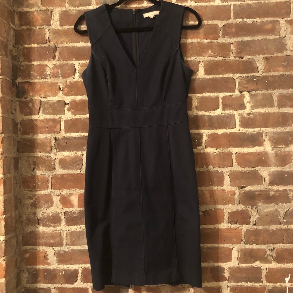 Banana Republic Fitted Navy Dress